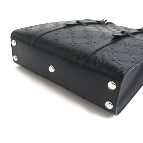 Gucci GG Embossed Leather Tote Bag 700421 - Picture 4 of 4